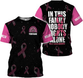 Podagree Personalized Breast Cancer 3D Shirt, Pink Ribbon Awareness T-Shirt, Survivor Pride Tshirt Breast Cancer Shirt