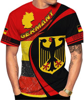 Mostprints Personalized Name Germany Shirt 3D, Custom German Shirt gift for Men and Women, German Flag Shirt Gift S-5XL