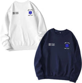 Custom EMT EMS Embroidered Sweatshirt Hoodie Personalized Paramedic Uniform Emergency Medical Technician Shirts Men Women