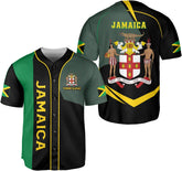 Leprints Personalized Jamaica Baseball Jersey Shirt, Custom Team Name Jamaican Baseball Jersey for Men, Women