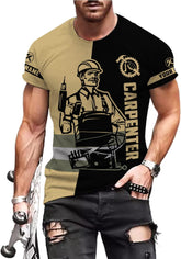Personalized Carpenter Shirt Custom Carpenter Shirts Woodworking Carpentry Woodworker 3D T Shirts Tshirt for Men and Women