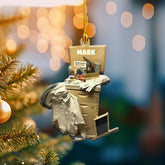 MoonArt Personalized Beekeeping Tool Box Christmas Ornament, Gift for Beekeeper, Beekeeping Tool Flat Hanging Ornament Decor, Bee Farm Decor Gift for Beekeeper Hang Decor Pine Tree (1, BK3)