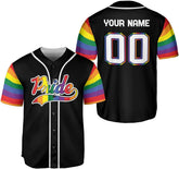 Royal Fight Personalized LGBT Pride Baseball Jersey Pride Hand LGBT Flag Jersey Rainbow Les Shirt LGBT Pride Month Jerseys