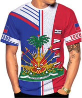 Ligthuy Personalized Haiti Shirt 3D, Haitians Flag Pride Shirt, Haiti Shirts for Men & Women, Haitian Pride Tshirt S-5XL