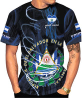 Mostprints Personalized Name El Salvador Shirt 3D, El Salvador Flag Shirt for Men Women, El Salvador Tshirts Unisex S-5XL