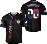 Personalized Panama Baseball Jersey Camisa Shirt, Panamanian Flag Jersey, Panamanian Pride Jersey for Men and Women