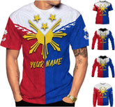 Woseprints Personalized Philippines Shirt, Filipino Shirts for Men, Philipino Gifts for Women, Filipino Shirt, Filipino Gifts