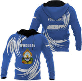 Vybonz Personalized Honduras Hoodie Camisa Honduras Hombres Sweatshirt for Men Women Zip Hoodie Flag Honduran Pride Shirt