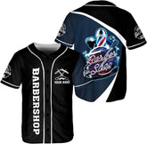 Ligthuy Personalized Baber Baseball Jersey, Hairdresser Baseball Jersey Barber Shop Life, Barber Shirts for Men and Women