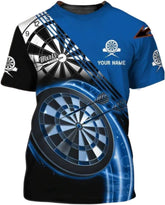 Personalized Name Dart Shirts 3D, Custom Mens Dart Shirts, Dart Shirts for Teams, Funny Dart T-Shirts for Men and Women