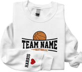Intenprints Personalized Basketball Embroidered Shirt, Your Name Basketball Shirt, Custom Basketball Basketball Mama Gifts