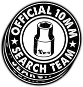3 Pcs 10MM Search Team Sticker Funny Mechanic Stickers 10MM Search Team Stickers Official 10MM Search Team Sticker Waterproof for Laptop Bottle Phone Car Helmet Hard Hat Funny Gifts Sticker 3"x3"