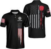 Personalized Name Dart 3D Polo Shirt, Dart Shirts, Mens Dart Shirts, Funny Dart Tshirts, Dart Team Shirts Gifts (PL06)
