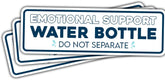 (3pcs) Emotional Support Water Bottle Sticker, Mental Health Stickers, Healthcare Humor Nurse Sticker, Sticker Waterproof Vinyl Sticker for Laptop Water Bottle Phone Window Helmet Decal Gifts 3 Inches