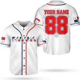 Podagree Personalized Panama Baseball Jersey Camisa Shirt, Panamanian Flag Jersey, Panamanian Pride Jersey for Men and Women