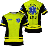 Podagree Personalized EMT Shirt, EMS Shirt, Customized EMS Shirts,EMT Paramedic Uniform Emergency Medical Technician Shirts