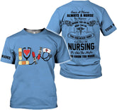 Personalized Name Nurses Shirts 3D Nurse Shirts for Women Emergency Nurse T-Shirt Uniform Emergency Medical Technician Shirt