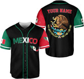 AOVL Custom Mexico Baseball Jersey for Men Women Eagle Flag Mexico Shirt Personalized Mexicano Mexico Jerseys Camisa 3D