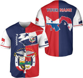 Podagree Personalized Panama Baseball Jersey Camisa Shirt, Panamanian Flag Jersey, Panamanian Pride Jersey for Men and Women