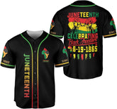 Royal Fight Custom Juneteenth Baseball Jersey Shirt Flag Independence Day Freeish Since 1865 Black History Month Pride