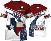 Personalized Texas Shirt 3D, Texas Shirts for Women Men, Texas Proud Shirt, Texas Tshirt, Vintage Texas T Shirt (Texas 6)