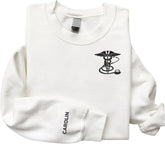 AOVL Personalized Embroidered Nurse Sweatshirt Women Nurse Sweatshirt Embroidered Sweatshirt For Nurse Nurse Shirts Gift