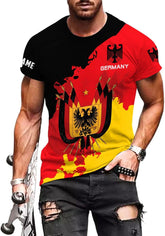 Ligthuy Personalized Germany 3D Custom Shirt Gift for Men and Women, German Flag Shirt S-5XL