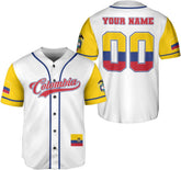Personalized Colombia Baseball Jersey Shirt, Colombian Flag Jersey, Colombian Pride Jersey for Men and Women
