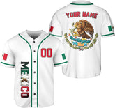 AOVL Custom Mexico Baseball Jersey for Men Women Eagle Flag Mexico Shirt Personalized Mexicano Mexico Jerseys Camisa 3D