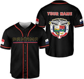 Podagree Personalized Panama Baseball Jersey Camisa Shirt, Panamanian Flag Jersey, Panamanian Pride Jersey for Men and Women