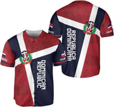AOVL Custom Dominican Republic Baseball Jersey Dominicana Republic Shirt for Team Dominican Flag Jerseys for Men Women