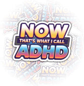 Now That’s What I Call ADHD 3" Sticke, Funny Neurodivergent Humor Vinyl Decal Waterproof for Laptop, Water Bottle, Notebook, Tumbler – Gift for ADHD Friends, Students