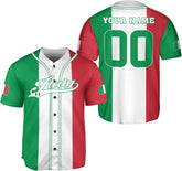 Leeprints Personalized Italia Jersey, Italian Soccer Shirt Baseball Italia Pride Flag Jersey Men Women Flag Italy Shirts