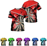 Pretyprints Personalized Dart Shirts Men Women 3D Polo Custom Name Team Jersey Funny Dartboard Shirt S-5XL Gifts