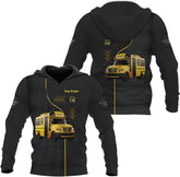HomeDesign Personalized School Bus Driver Hoodie Yellow Bus Driver Hoodies School Bus Driver Sweaters Shirts Men & Women