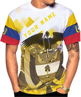 Mostprints Personalized Colombia Shirt 3D, Custom Colombia Flag Shirts for Men Women, Colombian Pride T-Shirt, Unisex Shirt
