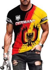 Mostprints Personalized Name Germany Shirt 3D, Custom German Shirt gift for Men and Women, German Flag Shirt Gift S-5XL
