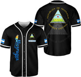 Podagree Personalized Nicaragua Baseball Jersey Shirt Name Nicaraguan Baseball Jersey for Men & Women Nicaraguan Camisas
