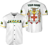 Personalized Jamaica Baseball Jersey Shirt, Custom Team Name Jamaican Baseball Jersey for Men and Women, Jamaica Country