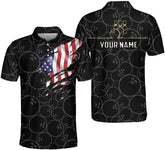 Custom 3D Bowling Polo Shirts for Men and Women Personalized Team Name Gift Unisex Customized Bowling Short Sleeve Polo Shirt