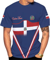 Vybonz Personalized Dominican Republic Shirts 3D, Republica Dominicana Tshirt, Dominican Republic Flag Shirt