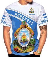 Paniprints Personalized Honduras Shirt 3D Camisa Honduras Hombres Honduras Shirts Men Women, Honduras Tshirt Honduras t Shirt (Multi 7)