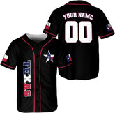 Parvii Personalized Texas Baseball Jersey Flag and Map Dont Mess with Texas Baseball Jersey Custom Texas Shirts Texas Gift