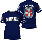 MoonArt Personalized Name Nurse Shirt Nurse Gifts Nurse Graduation Gift Funny Nurse T-Shirt Gift, Nursing Emergency Shirts