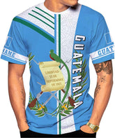 Mostprints Personalized Guatemala Shirt 3D Guatemala Camisas Guatemala Flag Shirts, Guatemalan Pride T-Shirt for Men Women