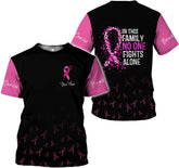Podagree Personalized Breast Cancer 3D Shirt, Pink Ribbon Awareness T-Shirt, Survivor Pride Tshirt Breast Cancer Shirt