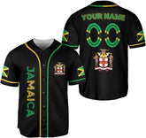 Personalized Jamaica Baseball Jersey Shirt, Custom Team Name Jamaican Baseball Jersey for Men and Women, Jamaica Country