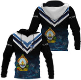 Vybonz Personalized Honduras Hoodie Camisa Honduras Hombres Sweatshirt for Men Women Zip Hoodie Flag Honduran Pride Shirt