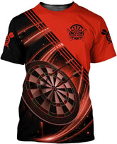 Personalized 3D Dart Shirts for Men, Dart Tshirts for Team, Dart League T-Shirt, Dart Gift, Graphic Darts Print Short Sleeve