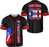 Suseaz Personalized Puerto Rico Baseball Shirt Custom Team Name Puerto Rican Baseball Jersey, Puerto Rican Baseball Men